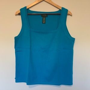 RALPH LAUREN  turquoise blue tank top.